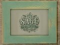 Distressed Wood Picture Frame, Vintage Chalk Paint Finish