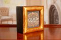 24K Gold Water-Gilded Picture Frame or Shadow Box with Distressed Red Bole Finish – Luxurious Handmade Decor