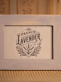 Distressed Wood Picture Frame, Vintage Chalk Paint Finish