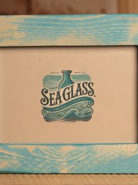Distressed Wood Picture Frame, Vintage Chalk Paint Finish