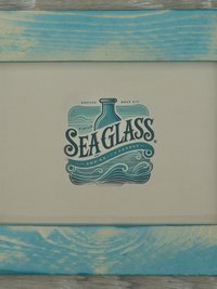 Weathered Wood Picture Frame, Shabby Chic Cottage Decor
