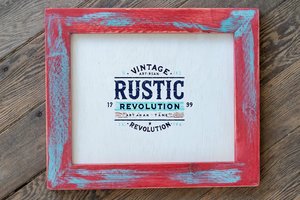 Colorful Picture Frames - Choose Your Color/Size - Handmade Picture Frame - Solid Wood 