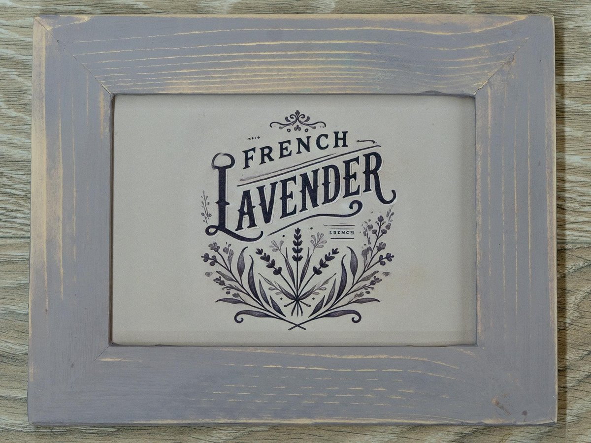 Weathered Wood Picture Frame, Shabby Chic Cottage Decor