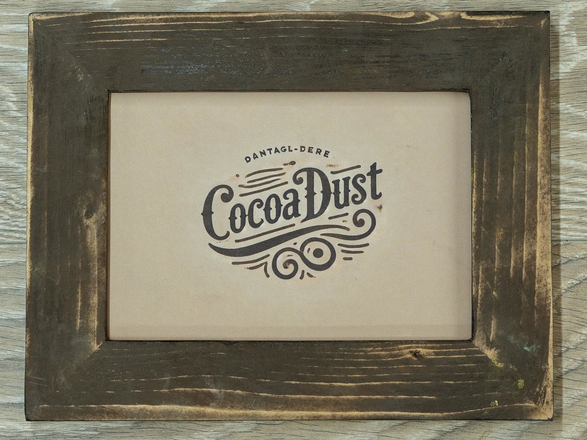 Weathered Wood Picture Frame, Shabby Chic Cottage Decor
