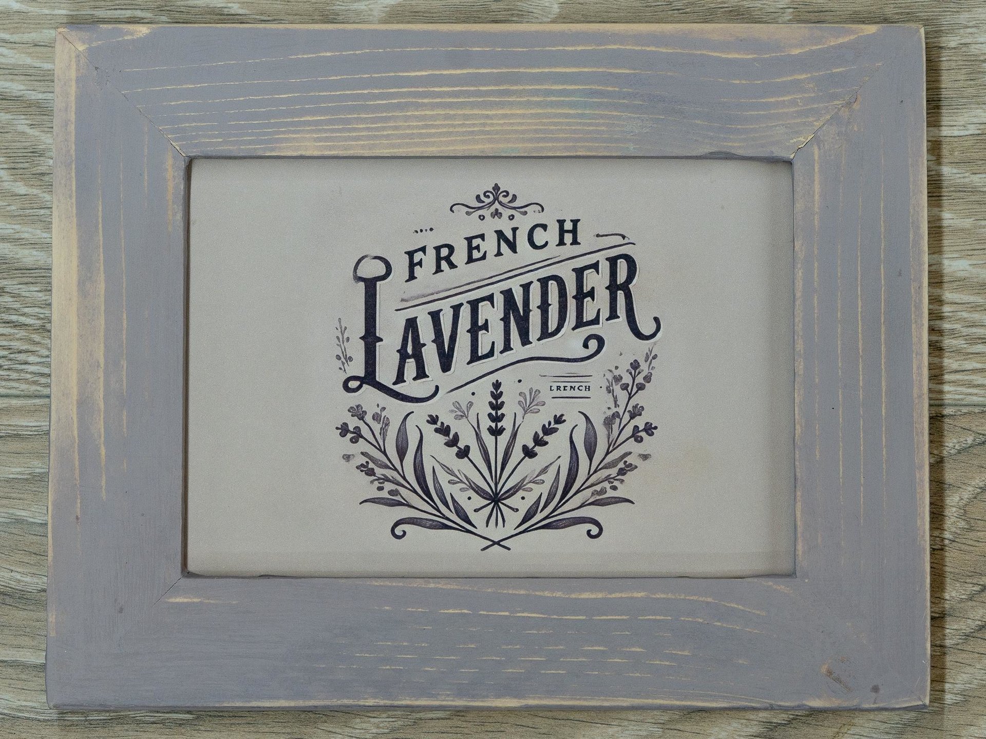 Weathered Wood Picture Frame, Shabby Chic Cottage Decor