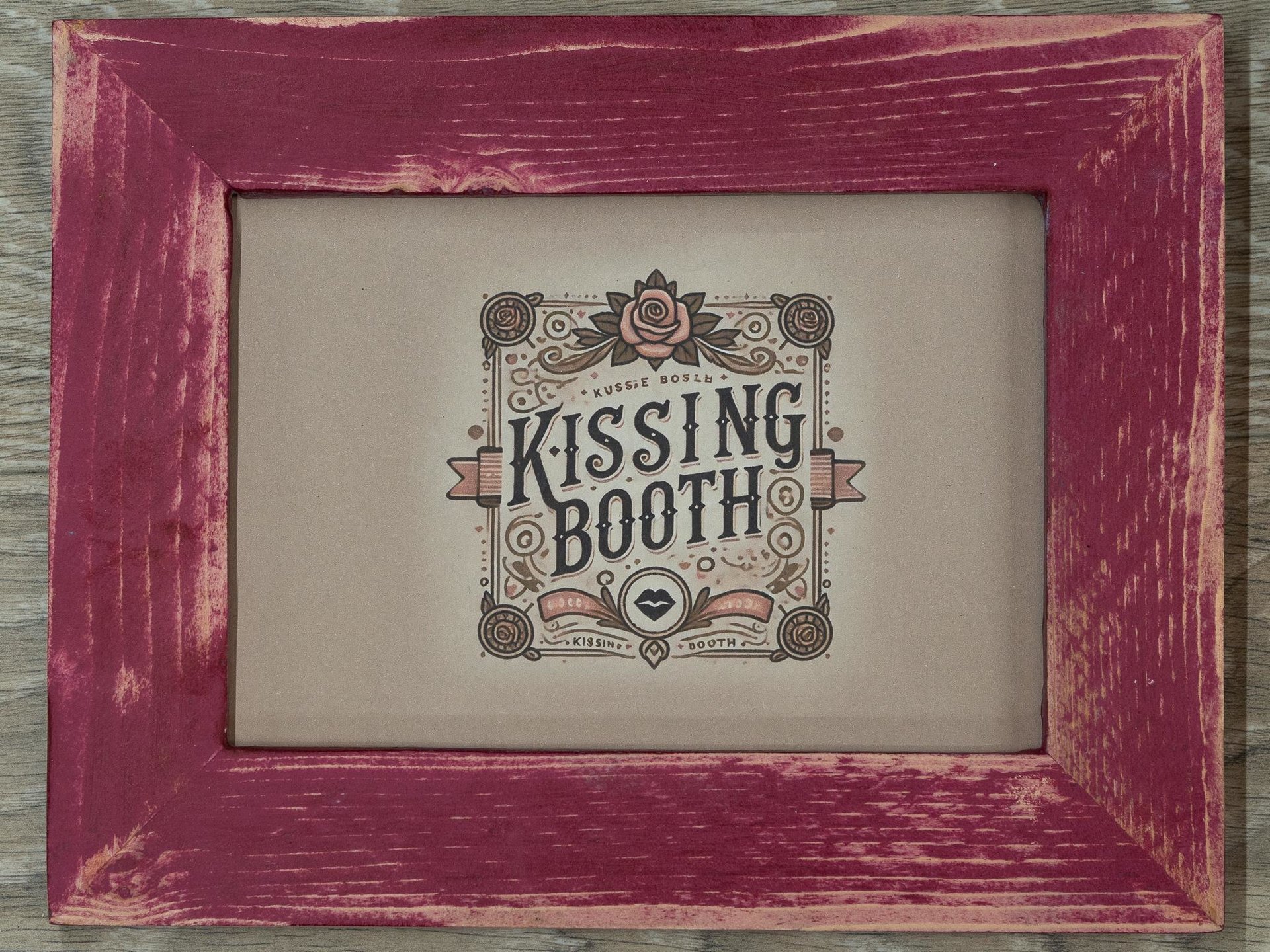 Weathered Wood Picture Frame, Shabby Chic Cottage Decor