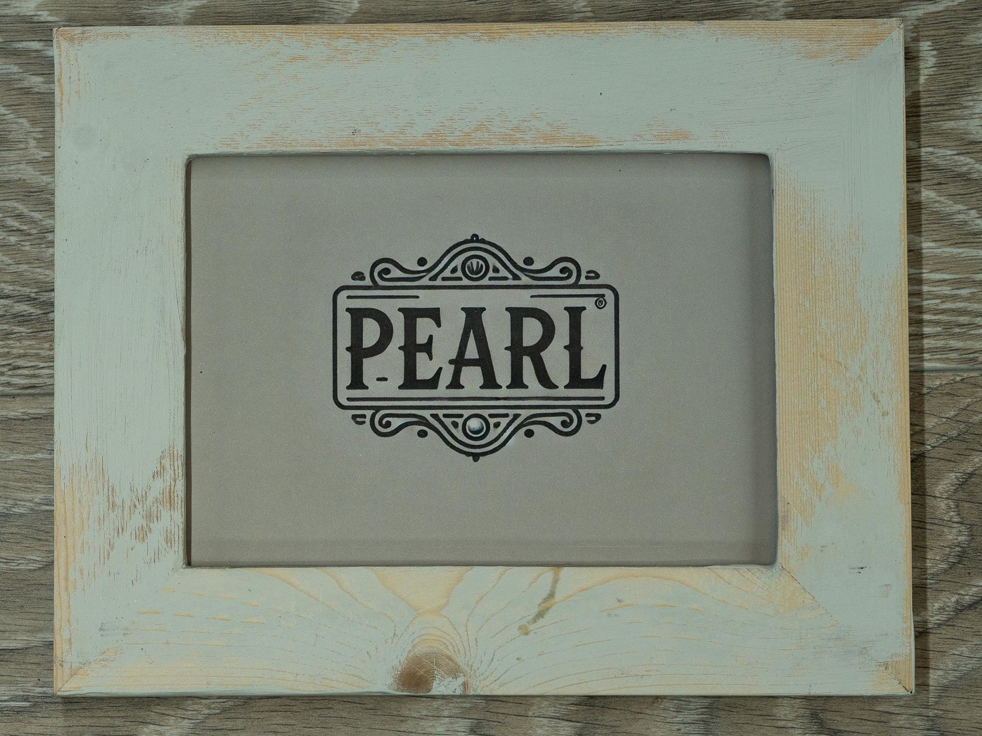 Weathered Wood Picture Frame, Shabby Chic Cottage Decor