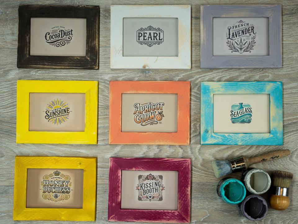 Hand Painted Picture Frame - Choose Your Color/Size - Bright Chalk Paint Colors - Handmade Solid Wood - Photo Frame