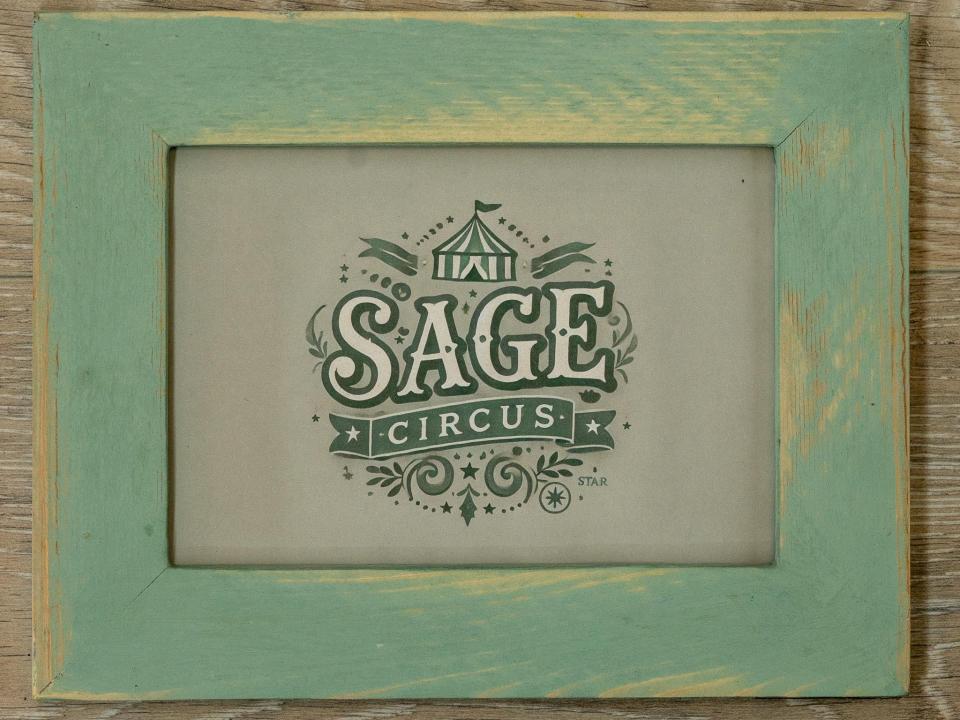 Weathered  Wood Picture Frame, Sanded Finish