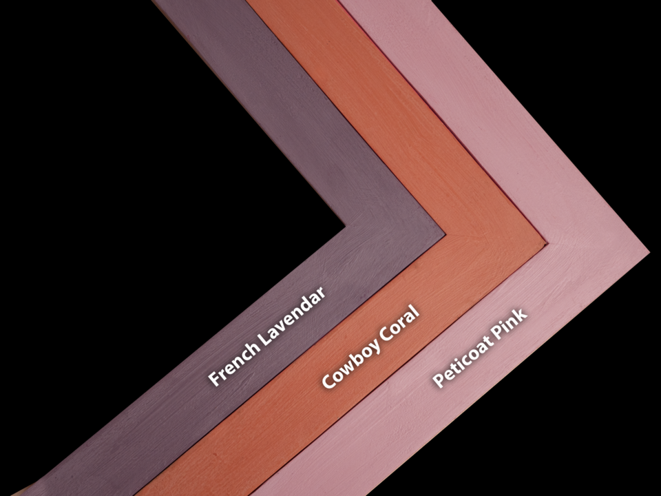 Solid Color Picture Frame - Handmade Wood - Hand Painted - Gallery Wall Frames