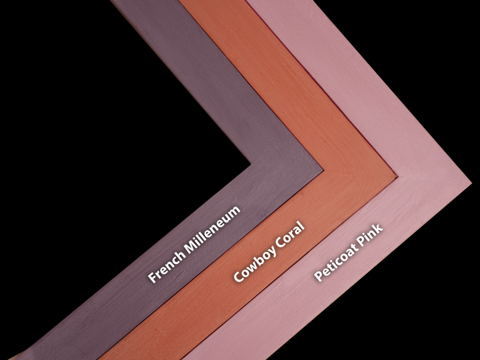 Solid Color Picture Frame - Handmade Wood - Hand Painted - Gallery Wall Frames