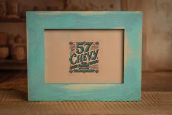 Weathered  Wood Picture Frame, Sanded Finish
